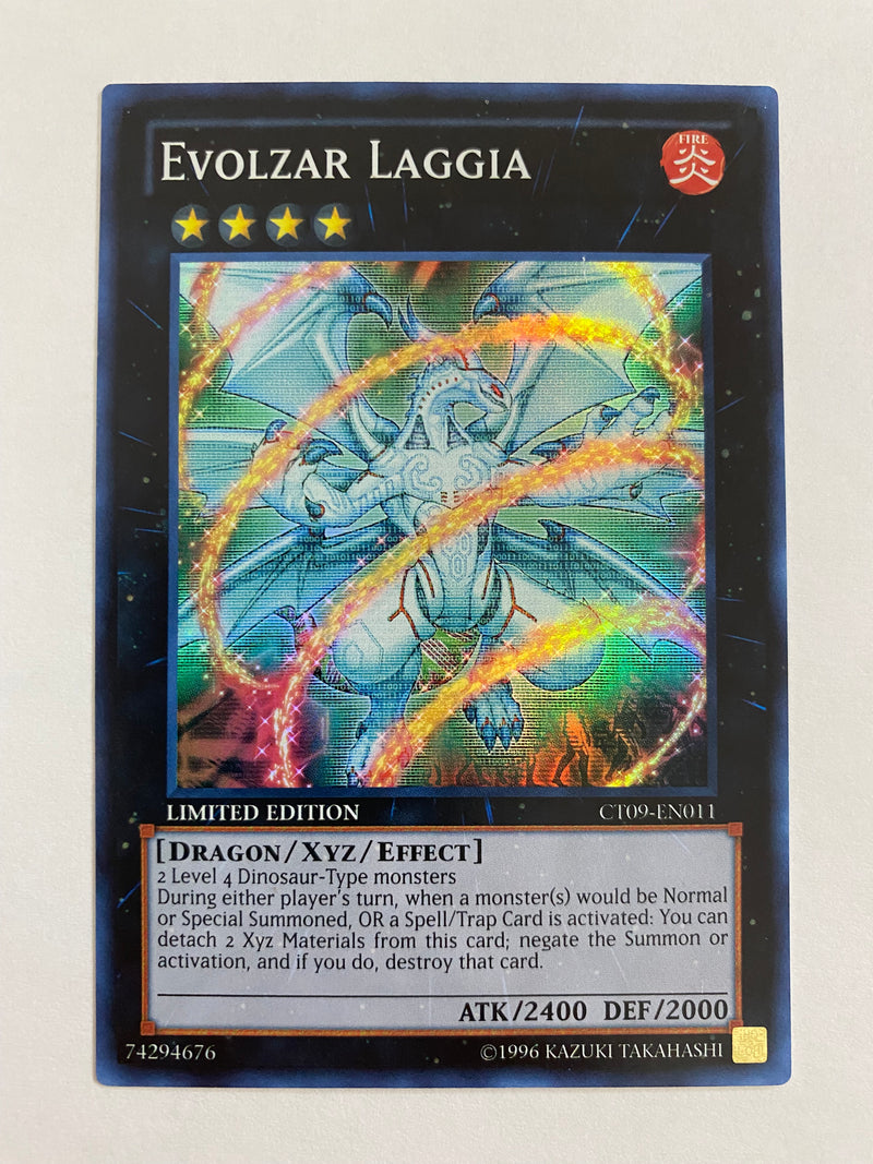 Yugioh! Evolzar Laggia  CT09-EN011 Super Rare Limited Edition Near Mint