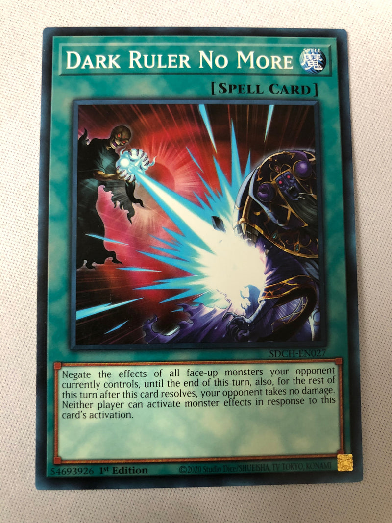 Yugioh Dark Ruler No More SDCH-EN027 Common 1st Edition Near Mint