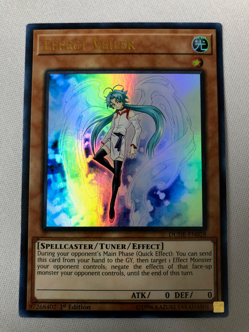 Yugioh Effect Veiler DUDE-EN028 Ultra Rare 1st Edition Near Mint