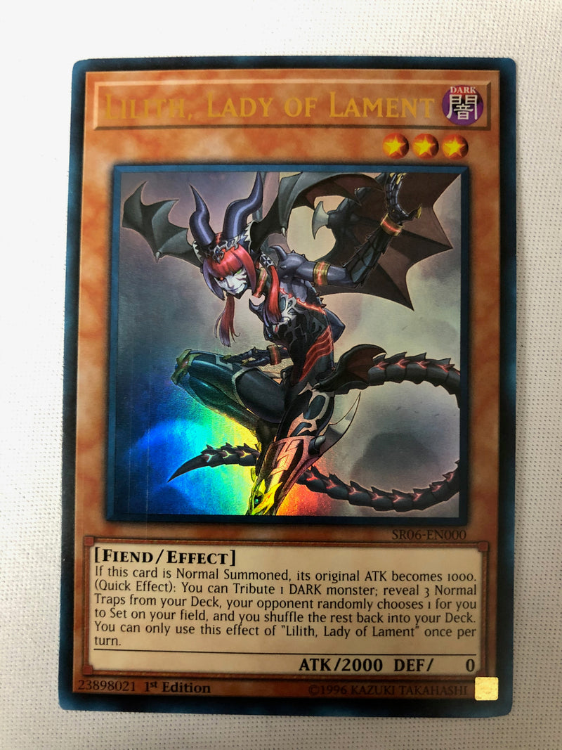 Yugioh Lilith, Lady of Lament SR06-EN000 Ultra Rare 1st Edition Near Mint