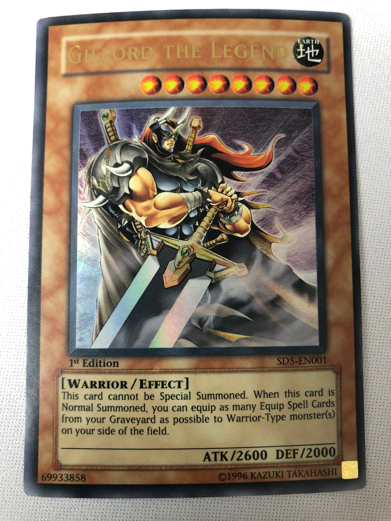 Yugioh Gilford The Legend SD5-EN001 Ultra Rare 1st Edition Near Mint