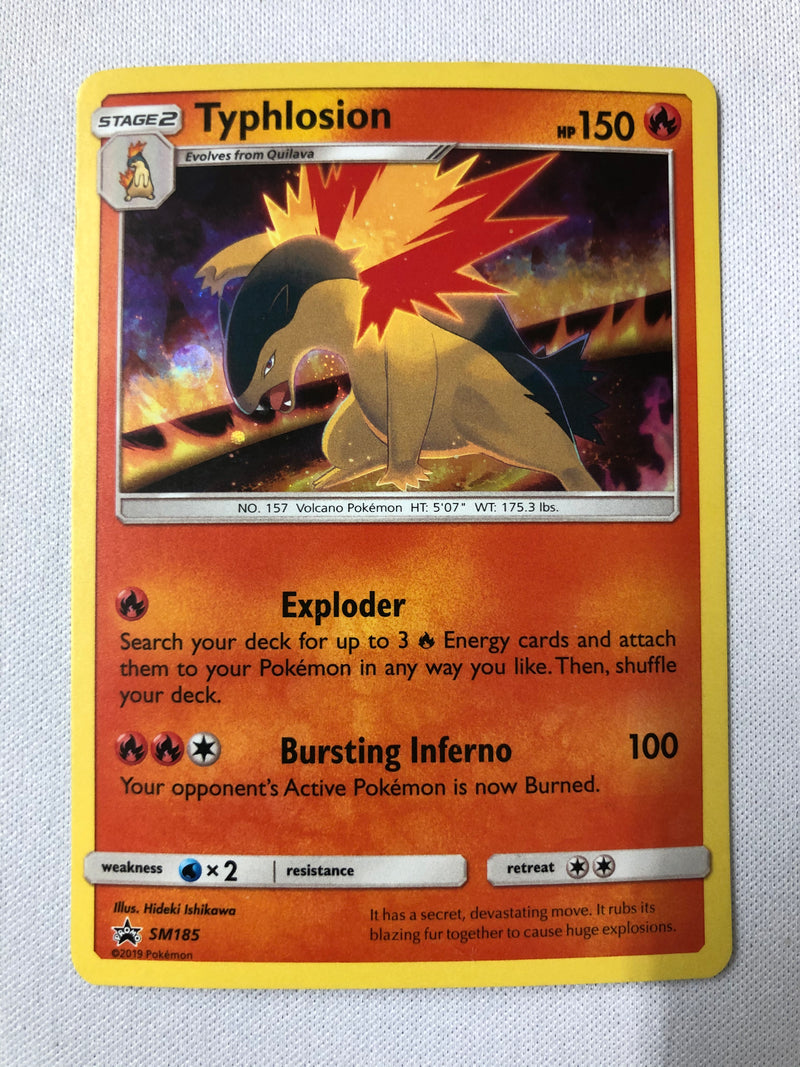 Typhlosion SM185 Promo Holo Rare Pokemon Card Near Mint