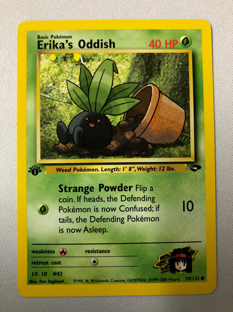 Erika’s Oddish 70/132 Gym Challenge Uncommon Pokemon Card NM