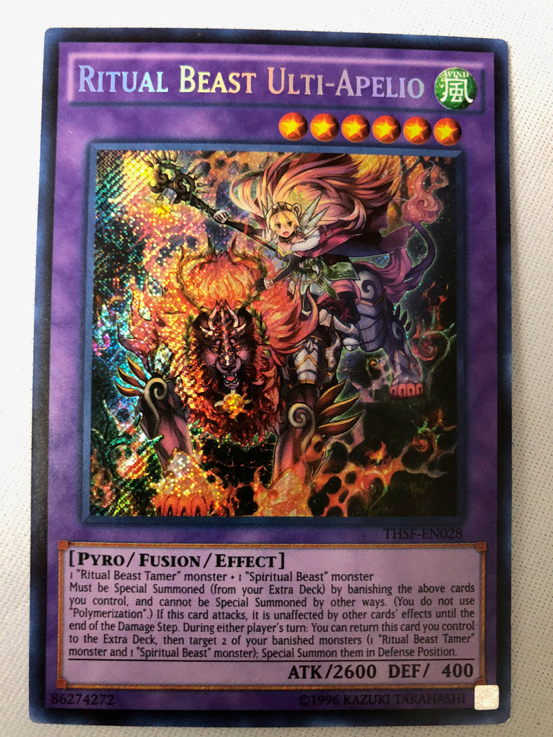 Yugioh Ritual Beast Ulti-Apelio THSF-EN028 Secret Rare Unlimited Edition NM