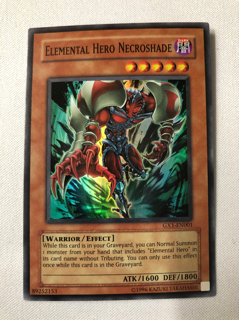 Yugioh Elemental Hero Necroshade GX1-EN001 Super Rare Near Mint