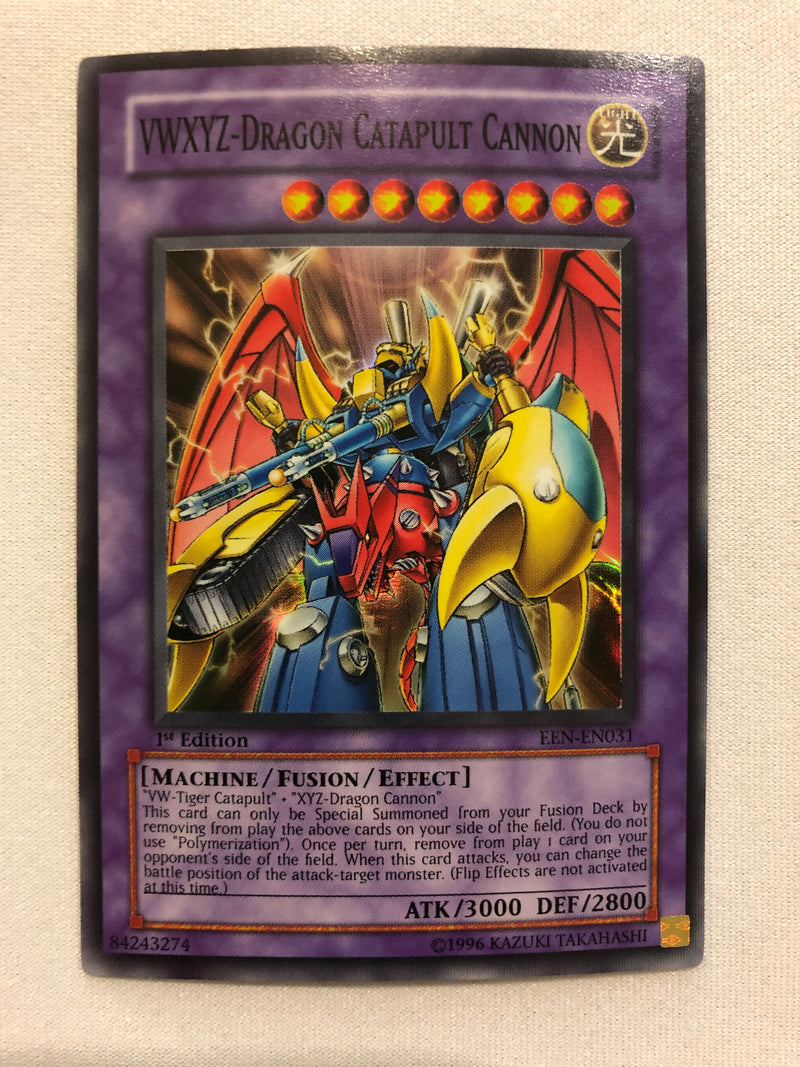 Yugioh VWXYZ-Dragon Catapult Cannon EEN-EN031 Super Rare 1st Edition Near Mint