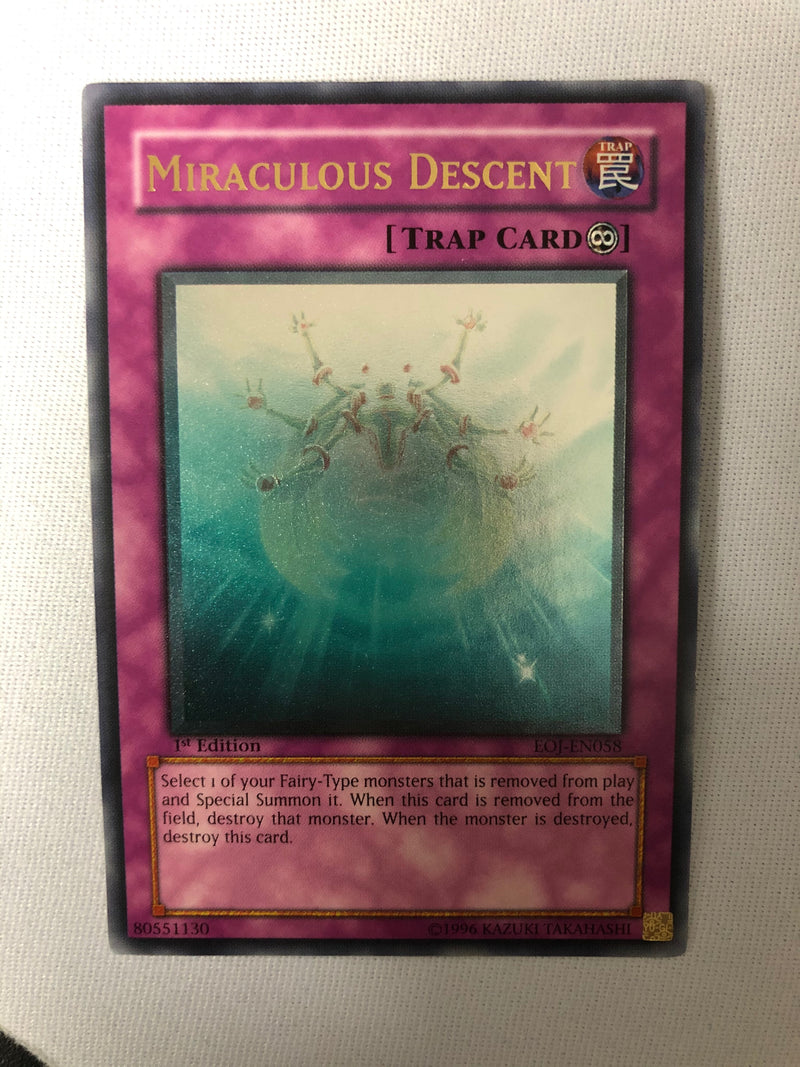 Yugioh Miraculous Descent EOJ-EN058 Ultimate Rare 1st Edition Near Mint