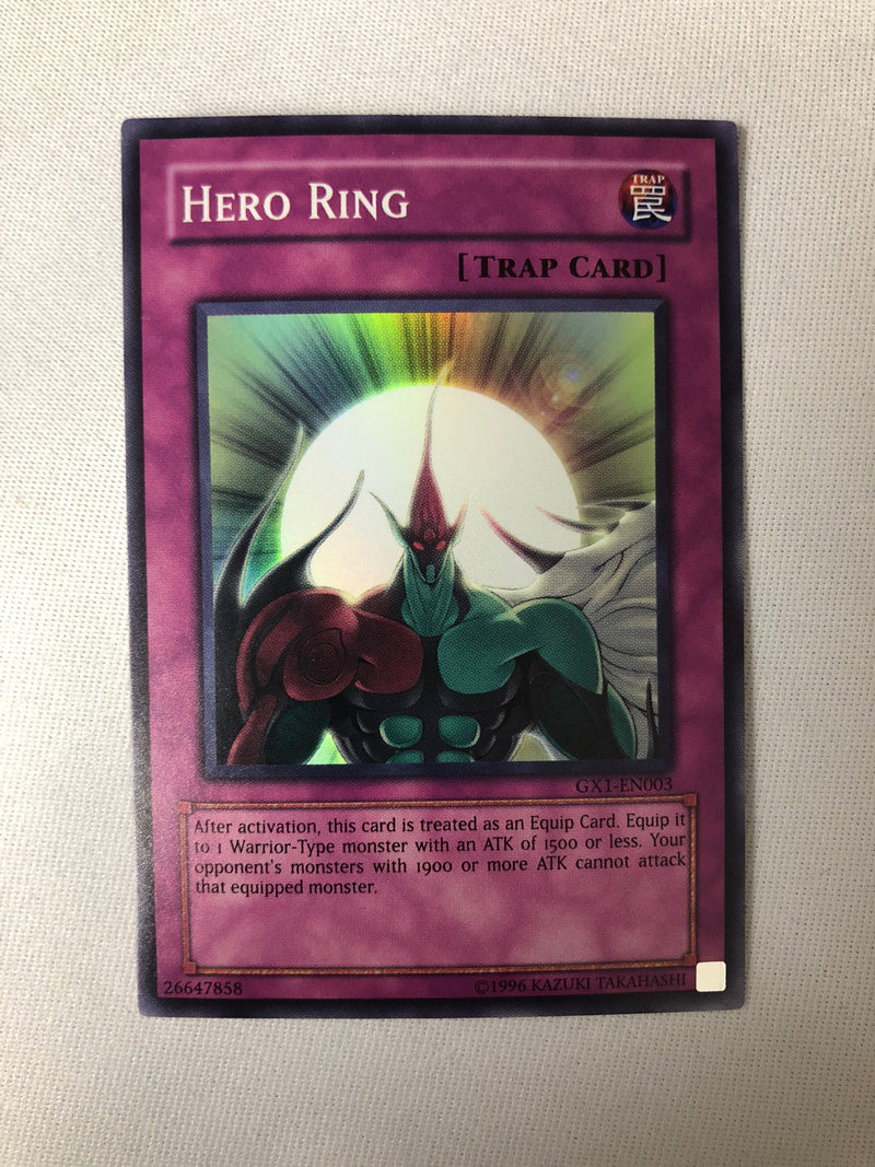 Yugioh Hero Ring GX1-EN003 Super Rare Unlimited Near Mint