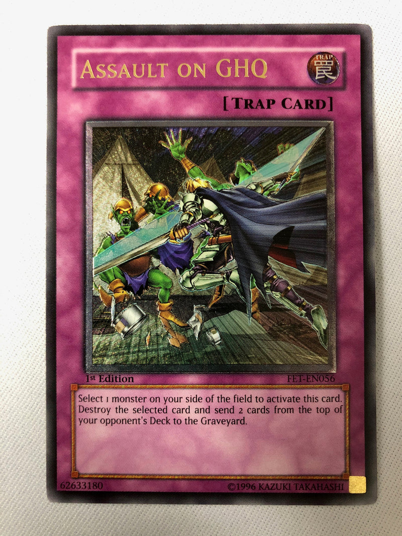 Yugioh Assault On GHQ FET-EN056 Ultimate Rare 1st Edition NM