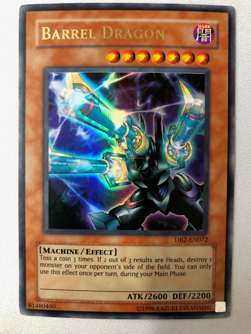 Yugioh Barrel Dragon DB2-EN072 Ultra Rare Unlimited NM