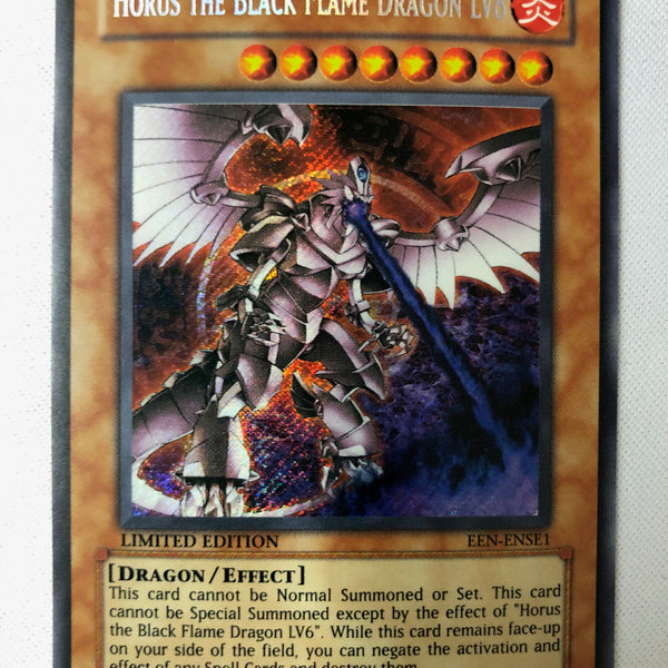 Yu-Gi-Oh Horus The Black Flame Dragon LV8 EEN-ENSE1 Limited Edition PLAYED