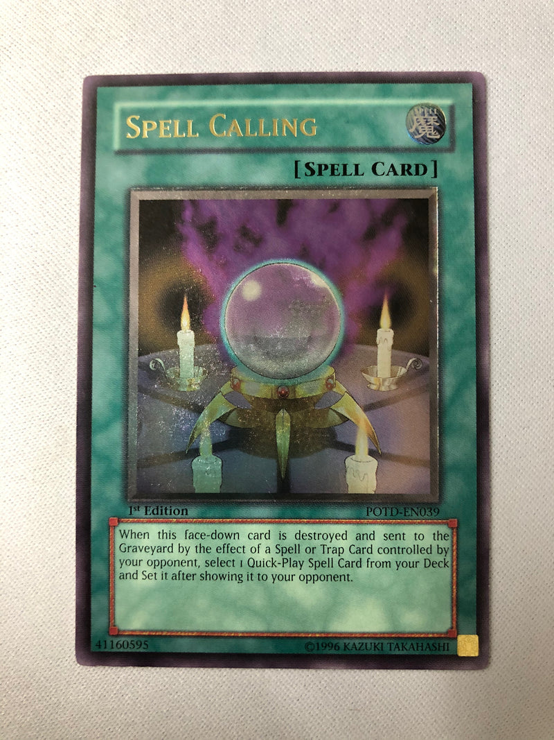 Yugioh Spell Calling POTD-EN039 Ultimate Rare 1st Edition Near Mint