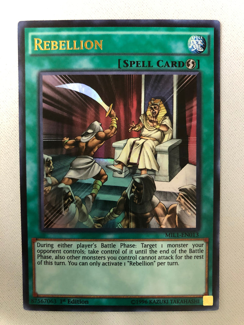 Yugioh Rebellion MIL1-EN013 Ultra Rare 1st Edition Near Mint