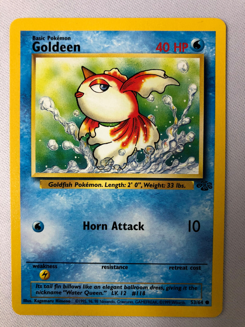 Goldeen 53/64 Jungle Set Common Pokemon Card Near Mint