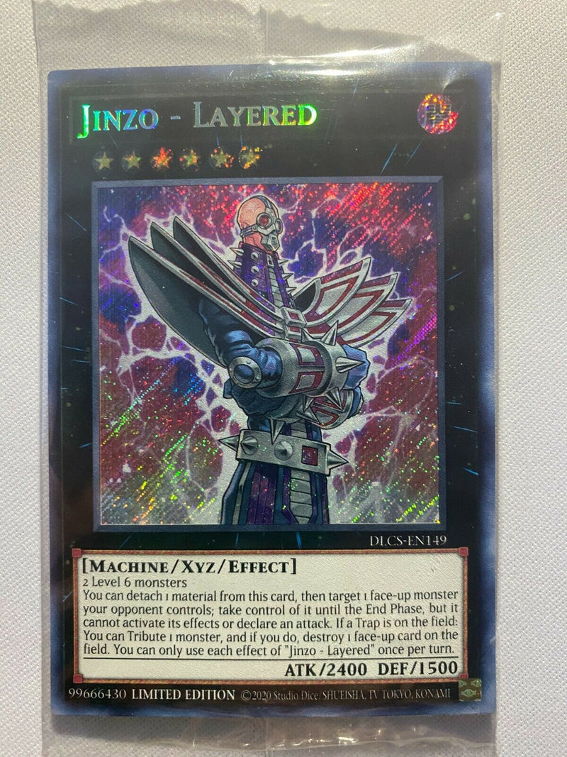 Yugioh Jinzo - Layered  DLCS-EN149 Limited Edition Secret Rare Unopened Sealed
