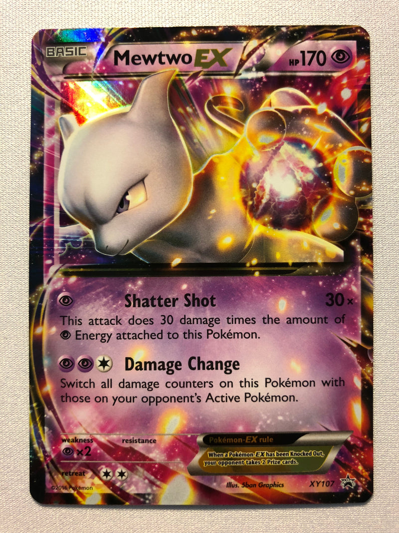 Mewtwo EX XY107 Holo Rare Pokemon Card Near Mint