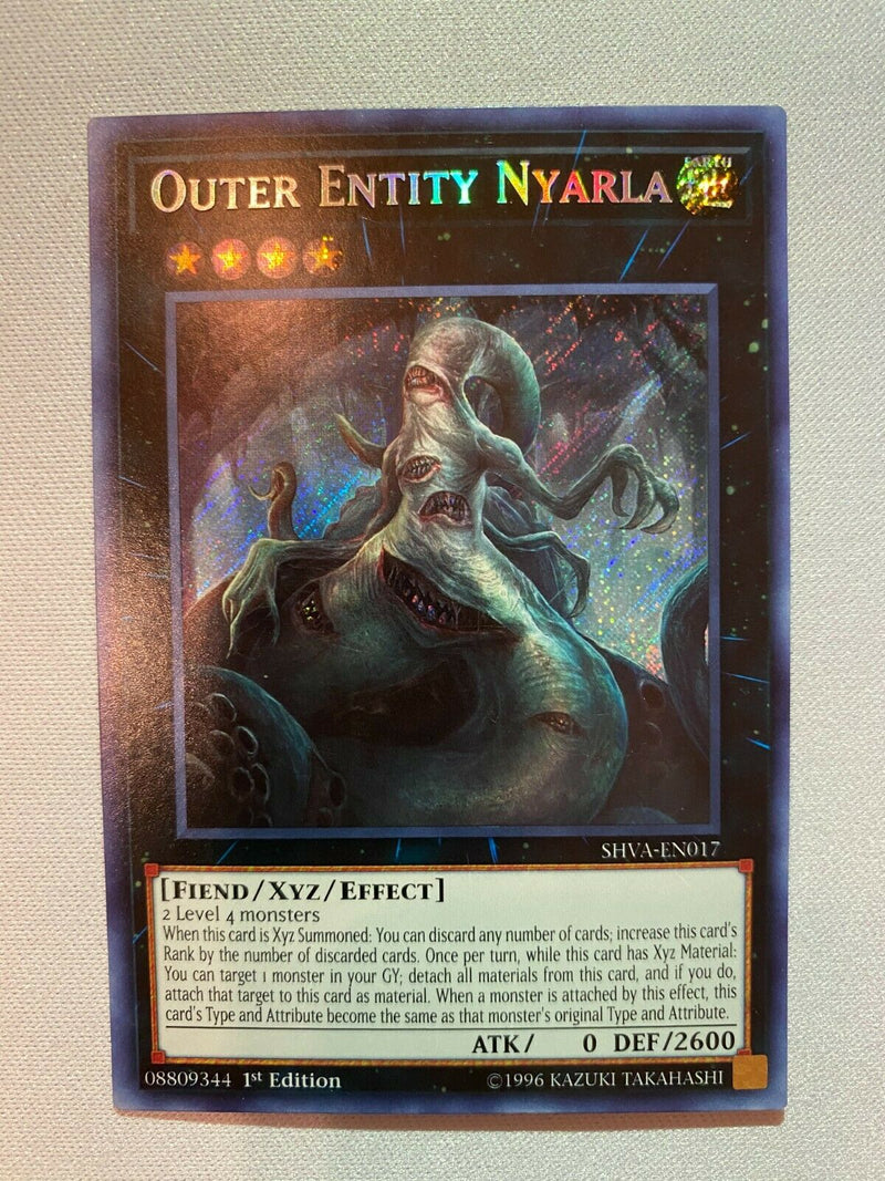 Yugioh Outer Entity Nyarla SHVA-EN017 Secret Rare 1st Edition Near Mint
