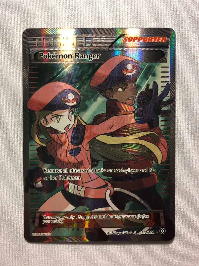 Pokemon Ranger 113/114 Ultra Rare Steam Siege Pokemon Card Near Mint