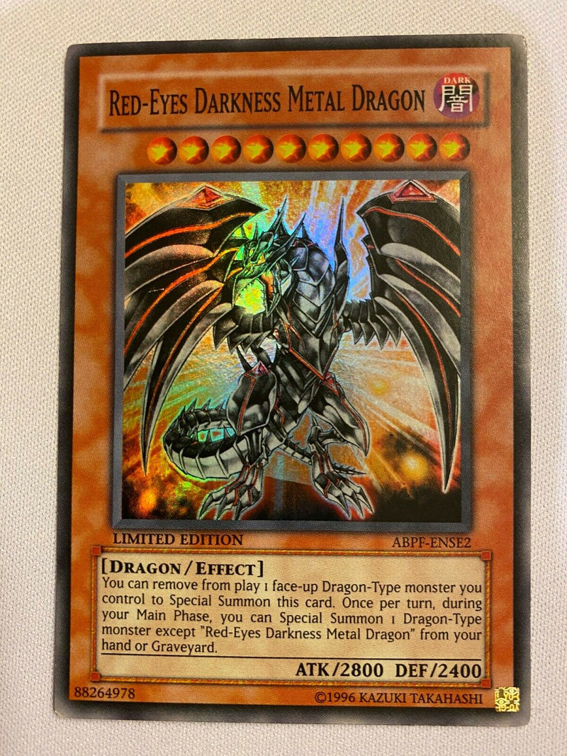 Yugioh Red-Eyes Darkness Metal Dragon ABPF-ENSE2 Limited Edition Super Rare NM