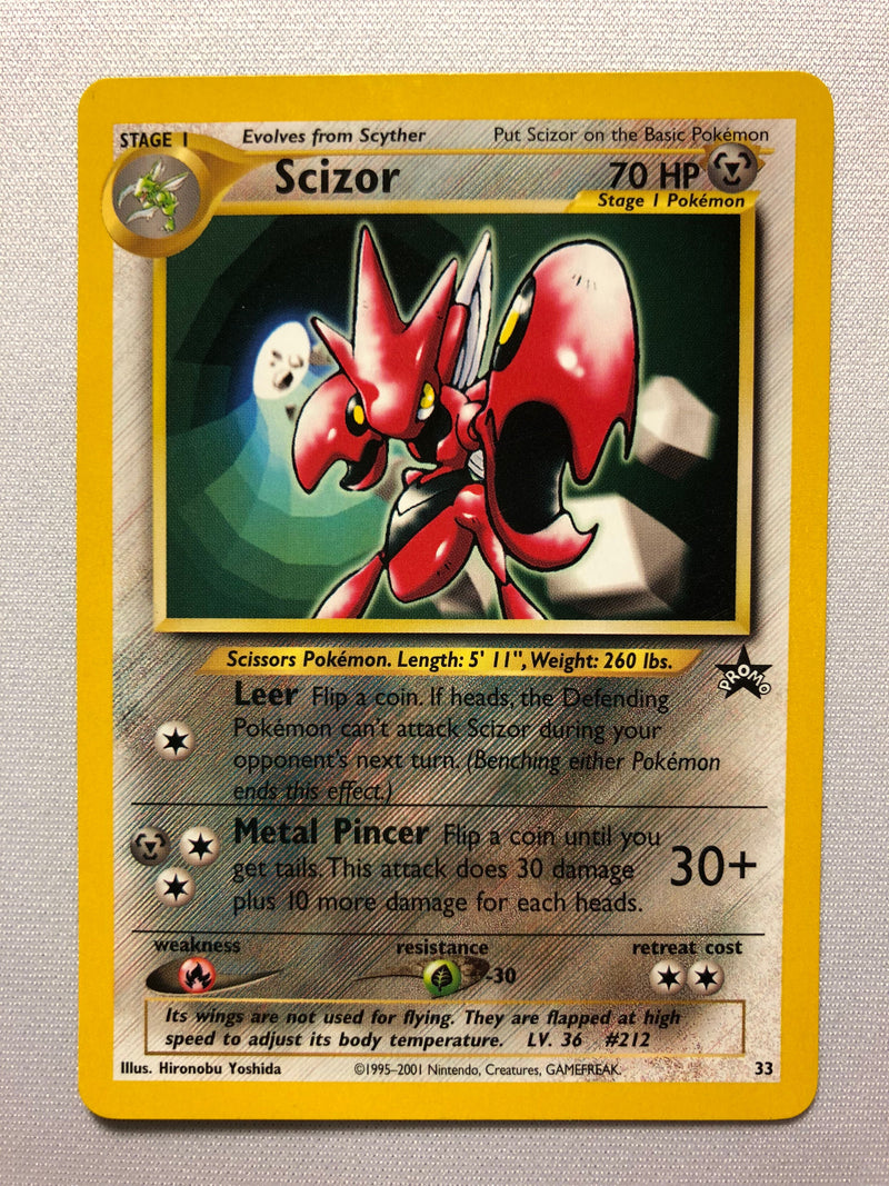 Scizor 33 WOTC Black Star Promo Rare Pokemon Card Near Mint