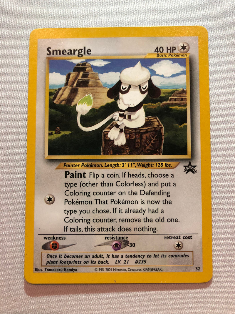 Smeargle 32 Black Star Promo Pokemon Card Near Mint