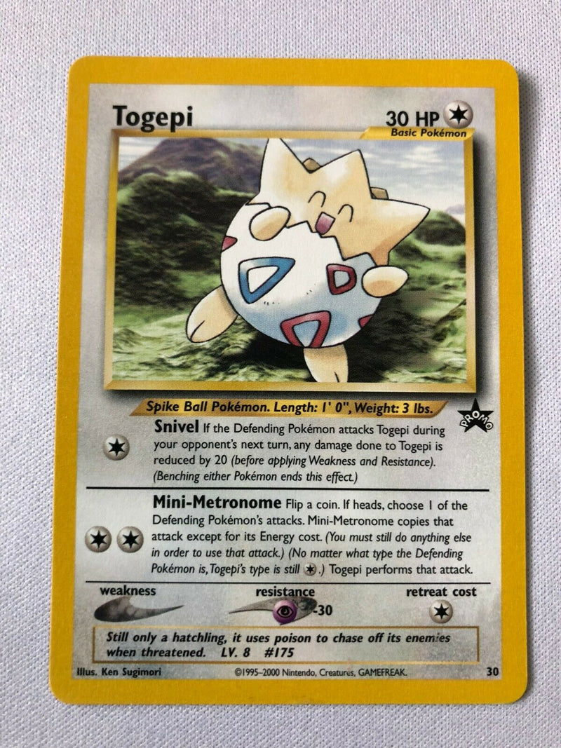 Togepi 30 Black Star Promo Pokemon Card Near Mint
