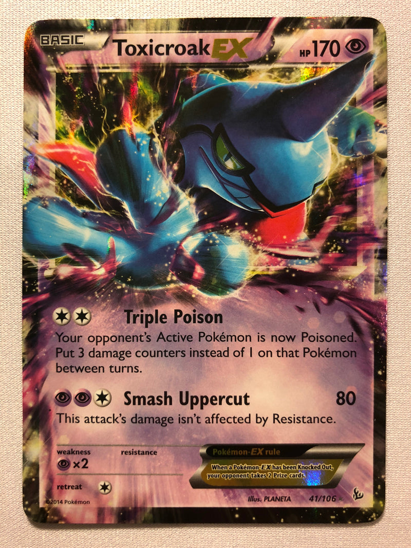 Toxicroak EX 41/106 Holo Rare Pokemon Card Near Mint