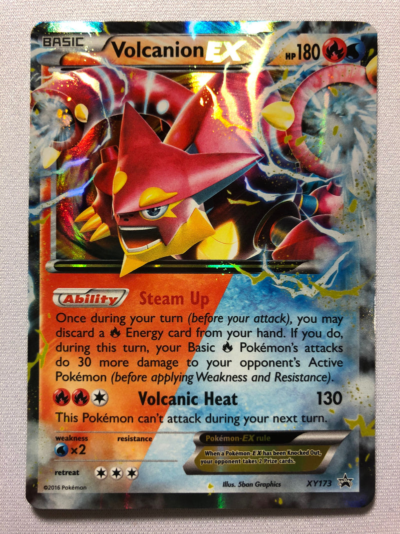 Volcanion EX XY173 Black Star Promo Holo Rare Pokemon Card Near Mint