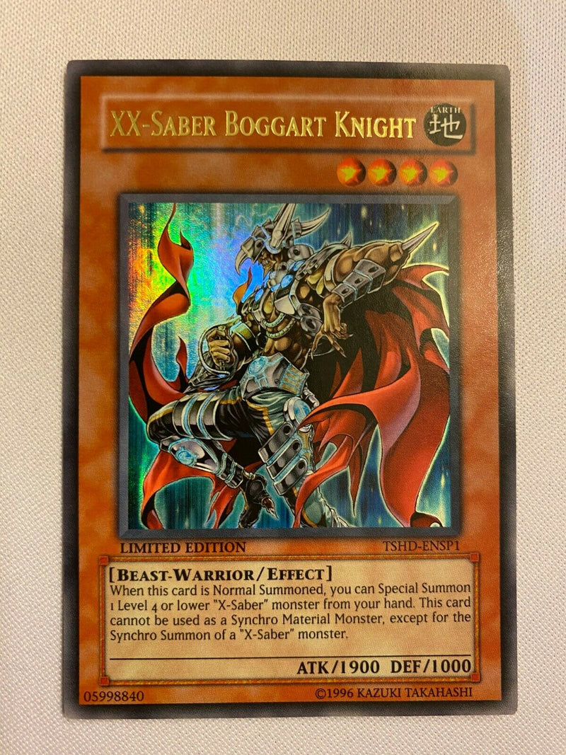 Yugioh XX-Saber Boggart Knight TSHD-ENSP1 Limited Edition Ultra Rare Near Mint