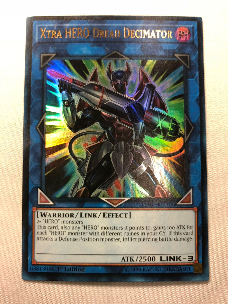 Yugioh Xtra HERO Dread Decimator LEHD-ENA00 Ultra Rare 1st Edition Near Mint