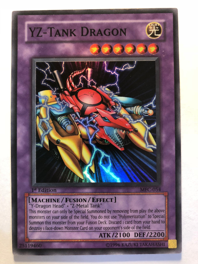 Yugioh YZ Tank Dragon MFC-054 1st Edition Super Rare Near Mint