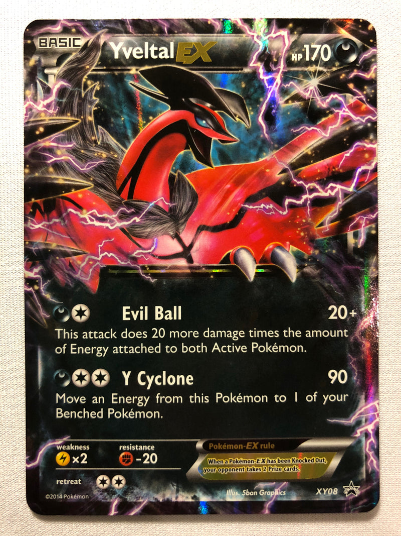 Yveltal EX XY08 Holo Ultra Rare Black Star Promo Pokemon Card Near Mint