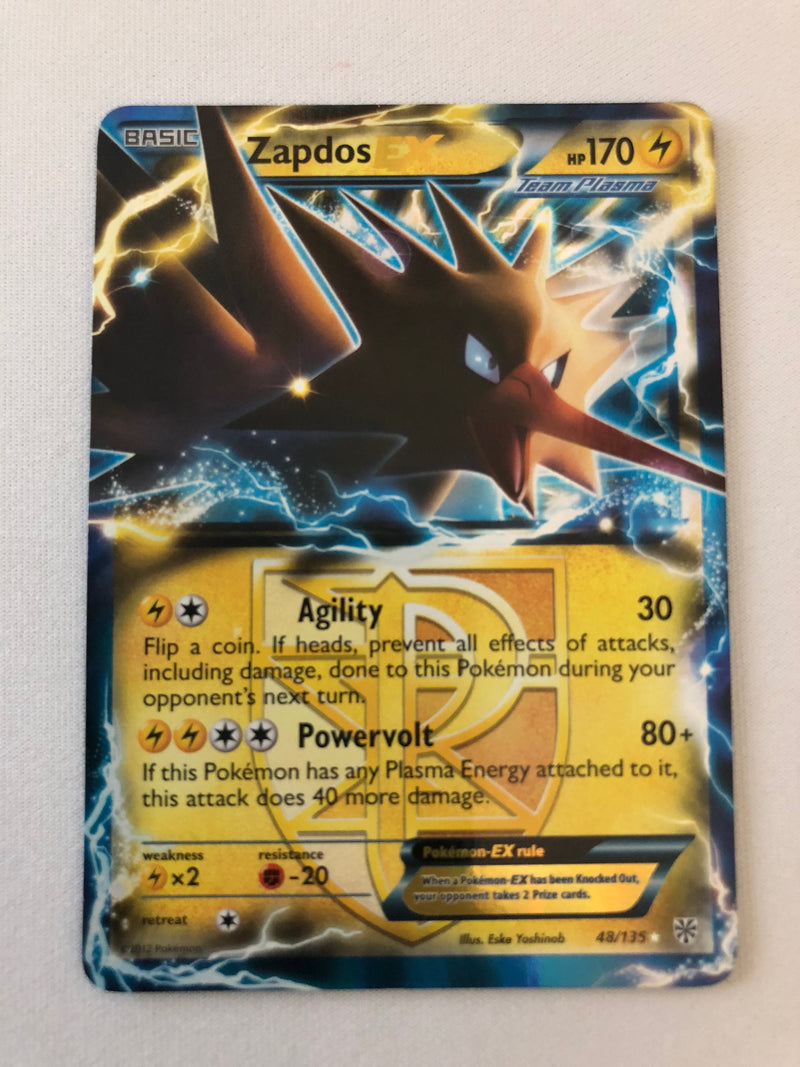 Zapdos EX 48/135 Holo Rare Pokemon Card Near Mint