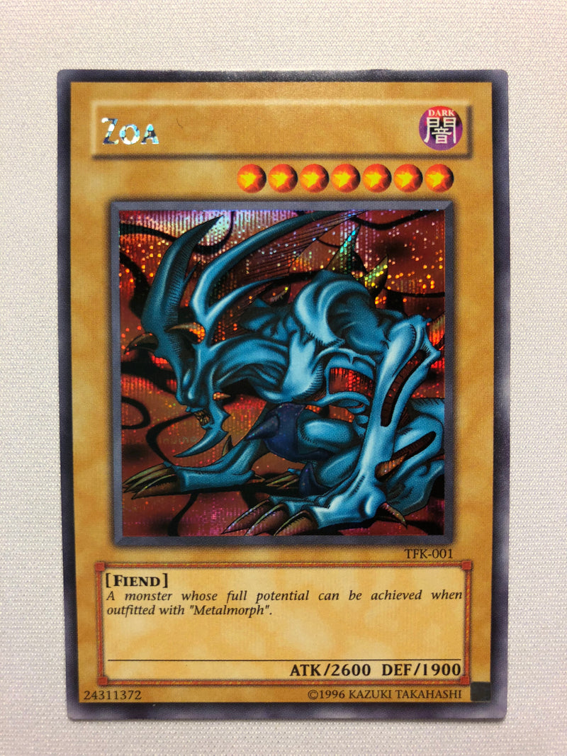 Yugioh Zoa TFK-001 Prismatic Secret Rare Limited Edition Near Mint