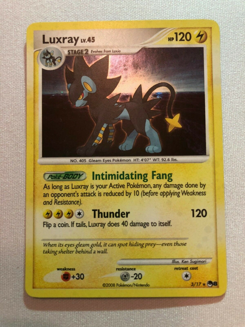 Luxray 3/17 Holo Rare Pokemon Card Near Mint