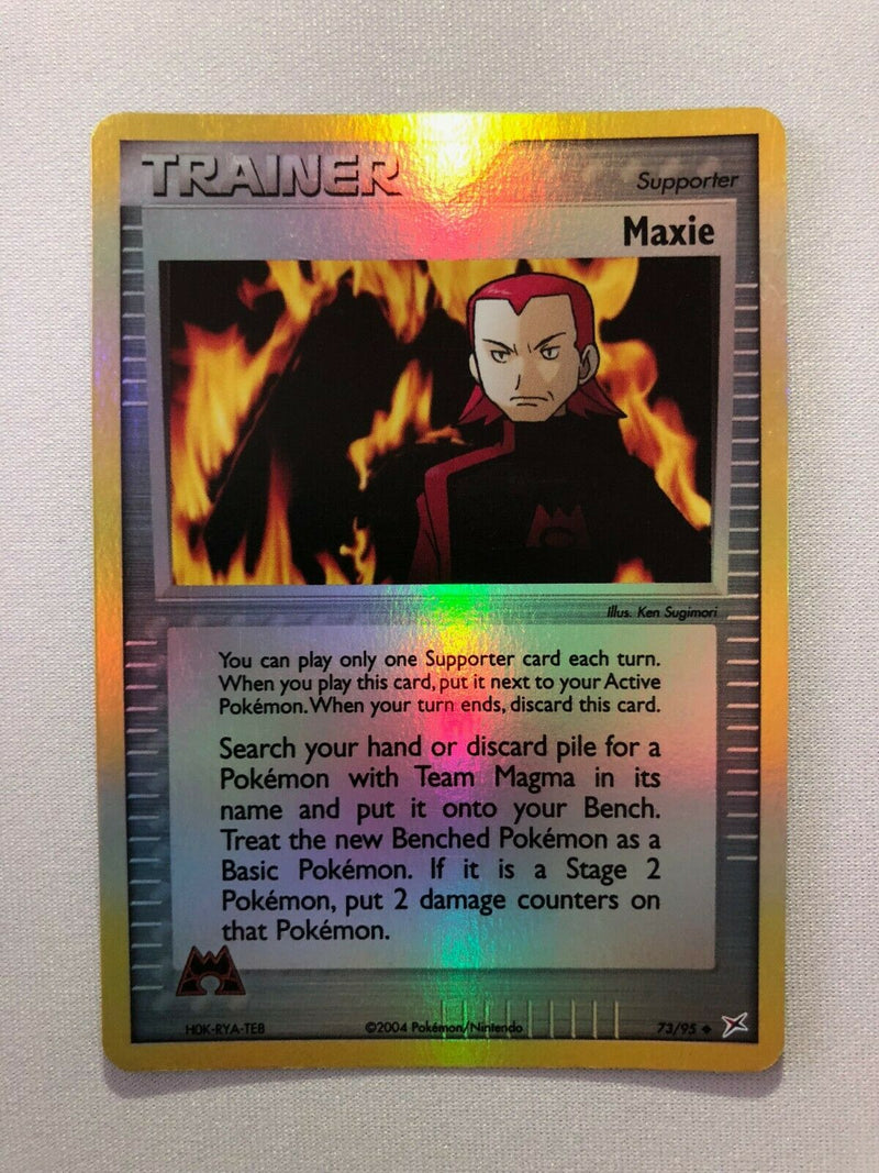 Maxie 73/95 Uncommon Reverse Holo Pokemon Card Near Mint
