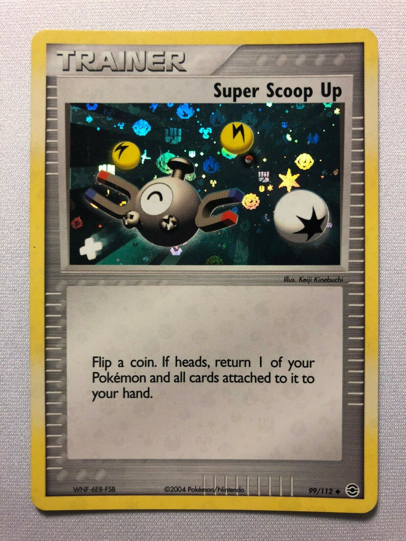 Super Scoop Up 99/112 Uncommon Reverse Holo Rare Pokemon Card Near Mint