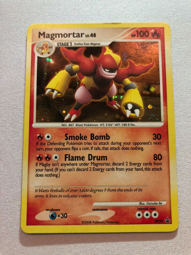 Magmortar DP20 Black Star Promo Holo Rare Pokemon Card Near Mint