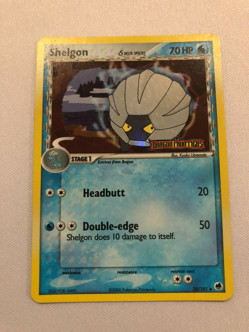 Shelgon 38/101 Reverse Holo Ex Dragon Frontiers Stamped Pokemon Card Near Mint